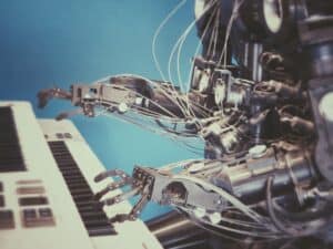 A Electric Robot Using Piano